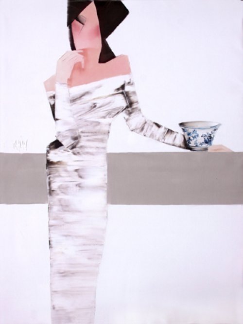 Lady with bowl Lady with bowl