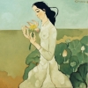 Lady with Lotus #3