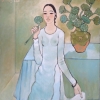 Lady with Lotuses