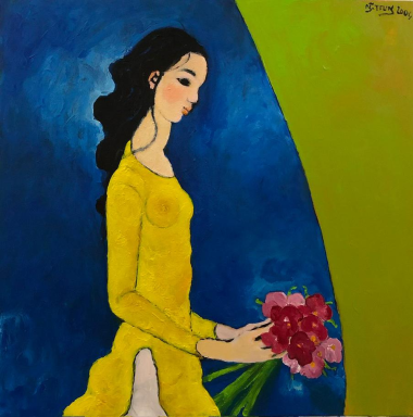 Lady With Flowers